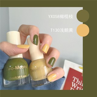 ❀TWO-MOONS❀Bộ sơn móng tay màu kẹo 2pc 10ml
