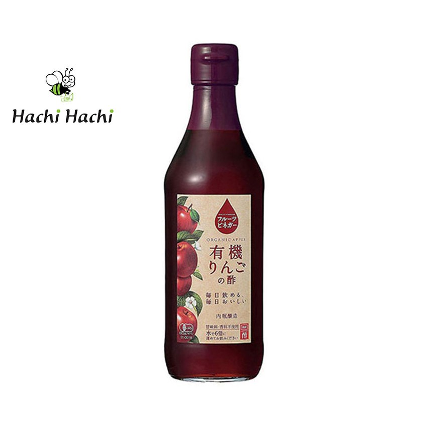 Giấm táo hữu cơ Organic Uchibori 360ml - Hachi Hachi Japan Shop