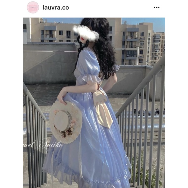 VÁY TRẮNG CÔNG CHÚA TIỂU THƯ DÀI XOÈ DỰ TIỆC CHỤP ẢNH CƯỚI PROM KỶ YẾU VINTAGE GIÁ RẺ ĐẦM TRẮNG DÀI XOÈ HÀN QUỐC