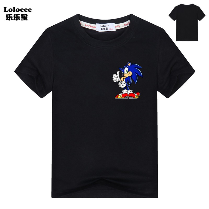 Áo Thun Tay Ngắn In Hình Sonic The Hedgehog 3d Thời Trang Cho Bé