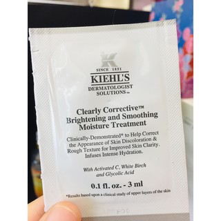 combo 5 gosi Kem Dưỡng Ẩm Sáng Da Kiehls Clearly Corrective™ Brightening & Smoothing Moisture Treatment 3ml sample
