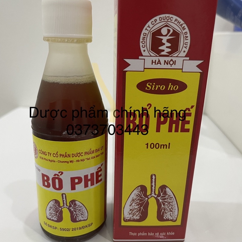 SIRO HO BỔ PHẾ 100ml giúp bổ phế, hỗ trợ giảm ho