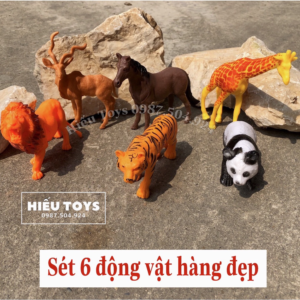 Mô Hình Động Vật Sét 10 Thú Rừng Cỡ Lớn  Chất Liệu Cao Cấp An Toàn Cho Bé Đồ Chơi Trẻ Em Từ 1 Đến 8 Tuổi Hiếu Toys