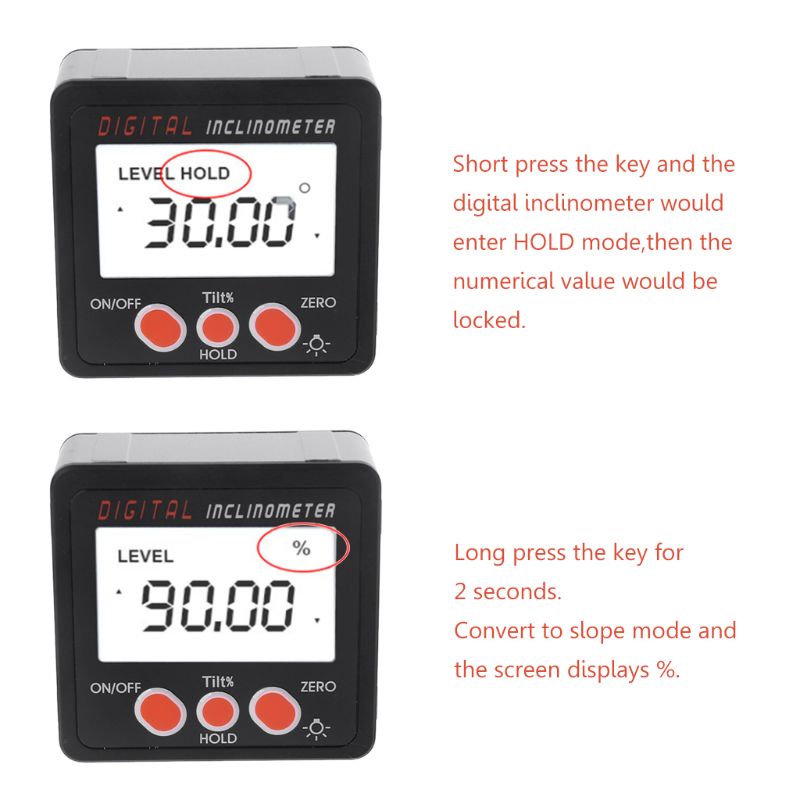 Thước Đo Góc Kỹ Thuật Số LCD