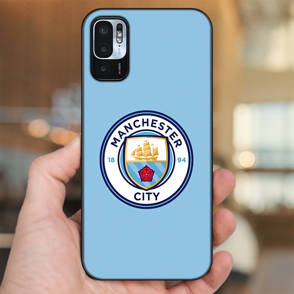 Ốp lưng Xiaomi Redmi Note 10 5G viền đen in hình Manchester City MC