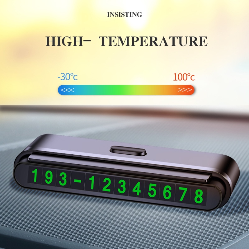 Bảng số điện thoại đỗ xe hơi tạm thời tiện dụng