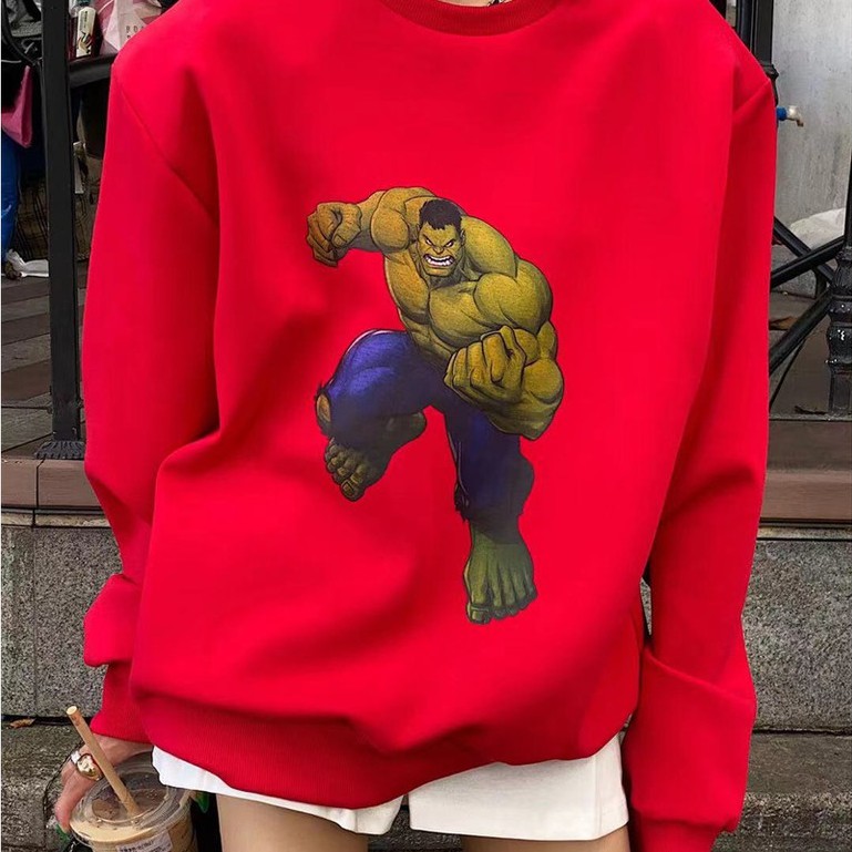 Áo Sweater Hulk A2255 Chất Dày Dặn Trẻ Trung Phù Hợp Mặc Couple