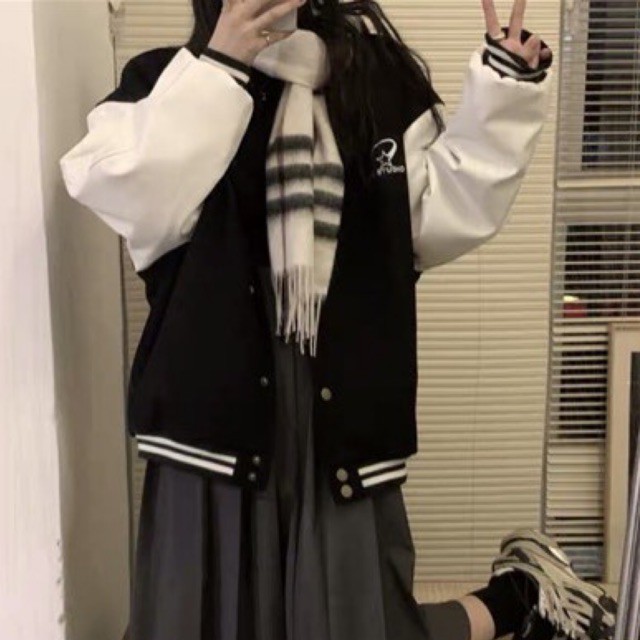 [CÓ ẢNH THẬT] ÁO BOMBER- ÁO BÓNG CHÀY TAY DA CHẤT DẠ ÉP SHOP JUM.CLOSET | BigBuy360 - bigbuy360.vn