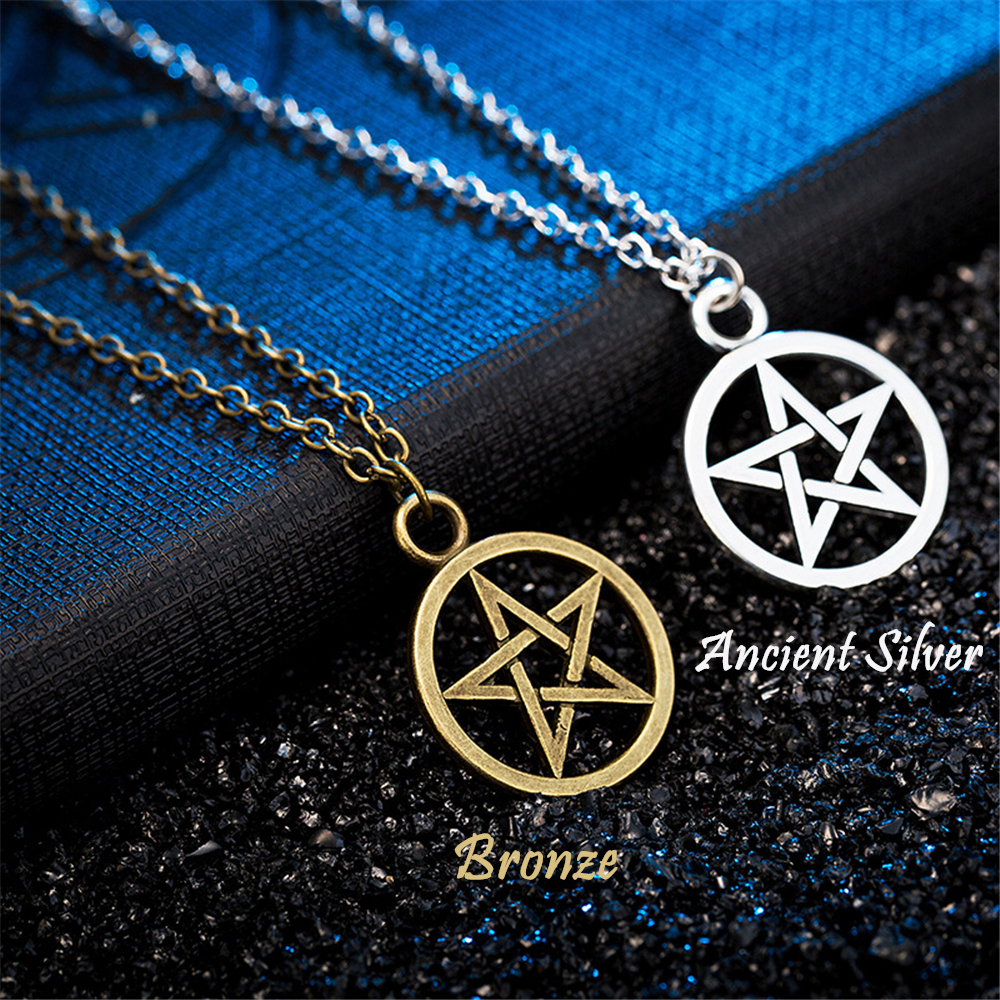 Dây Chuyền Mặt Ngôi Sao Năm Cánh Phong Cách Cổ Điển Độc Đáo