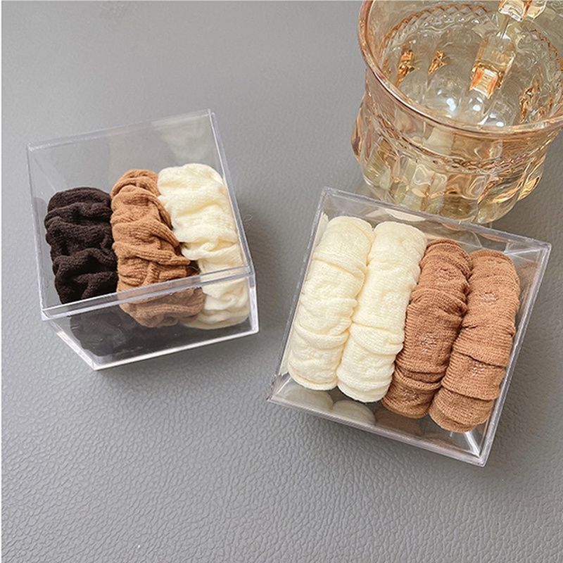 Set 5 Dây Buộc Tóc Co Giãn Cao Cấp Phong Cách Hàn Quốc Mới