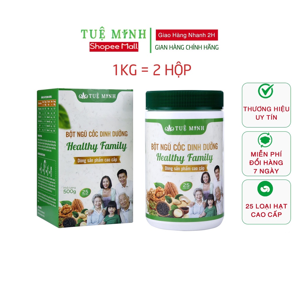 1kg bột ngũ cốc dinh dưỡng Tuệ Minh 25 loại hạt từ thiên nhiên