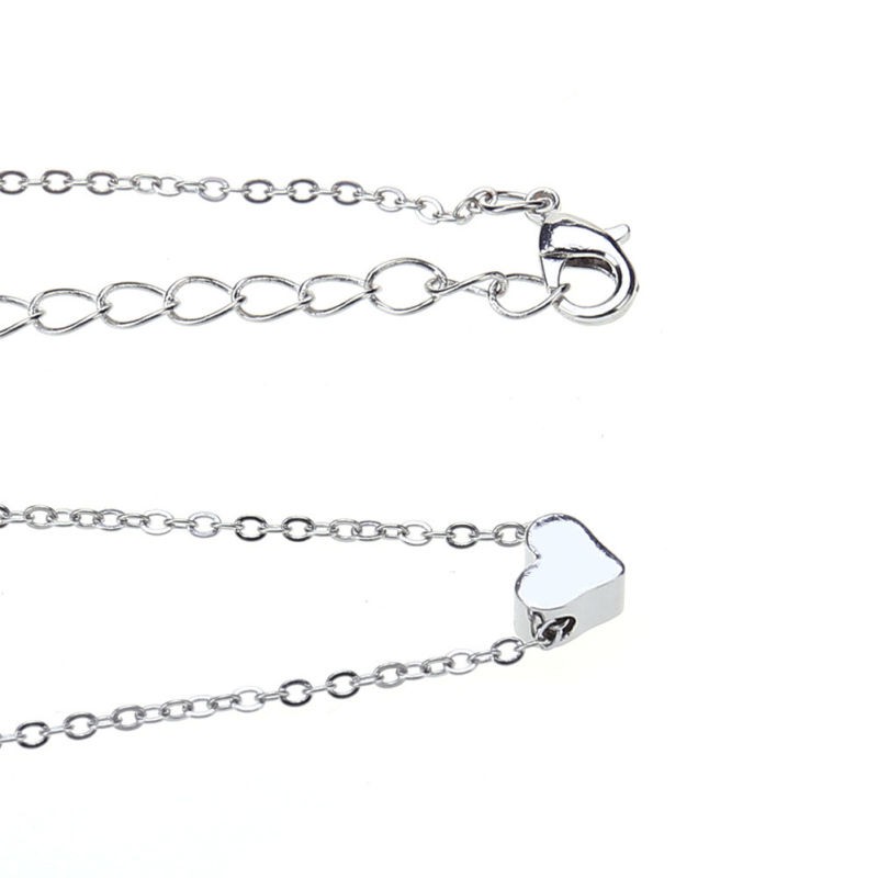 Dây chuyền hợp kim mặt hình trái tim nhỏ nhắn thanh lịch