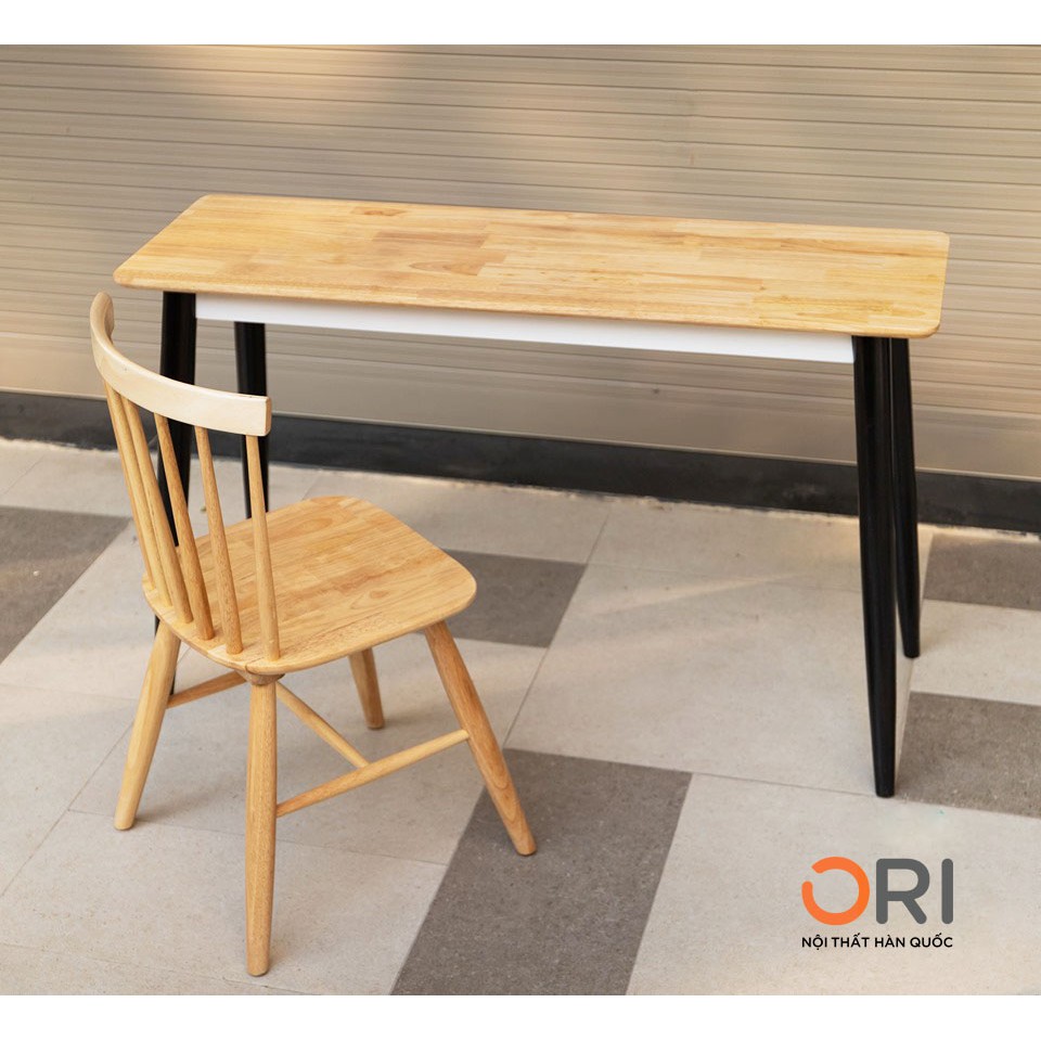 Bàn Làm Việc Dài / Bàn Gỗ Phong Cách Hàn Quốc - Long Table Có Vạc - ORI NỘI THẤT HÀN QUỐC