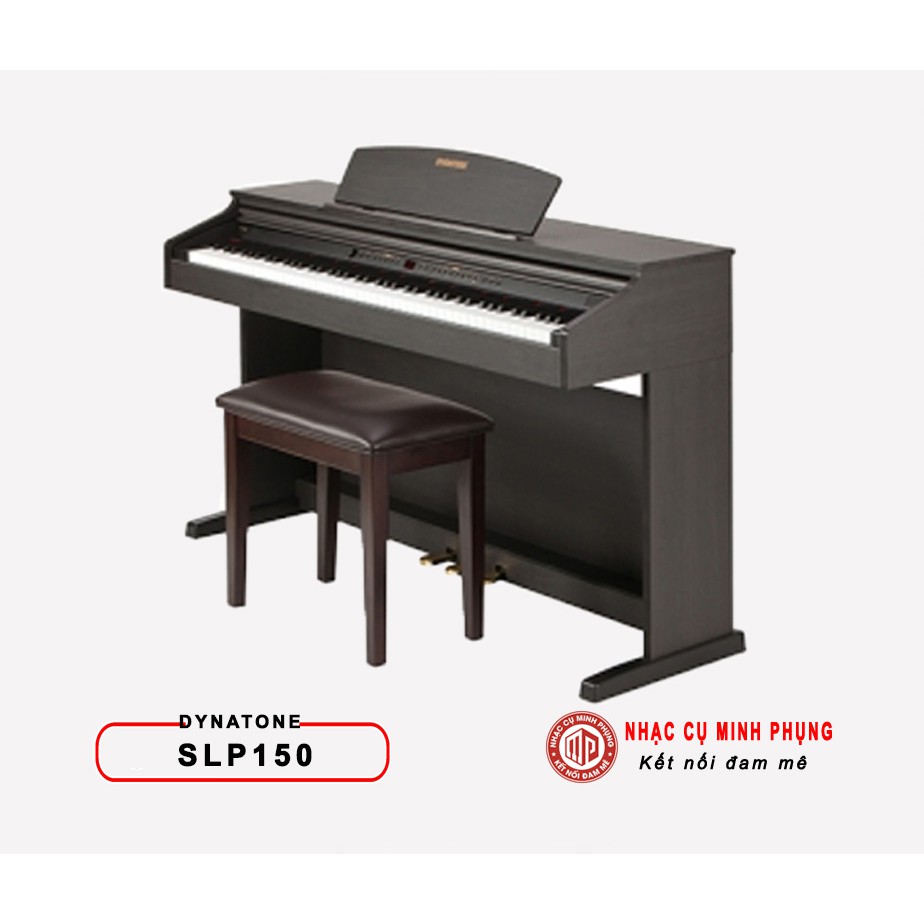 Đàn Piano Điện Dynatone SLP150 BLK âm thanh trầm ấm phím mô phỏng piano cơ