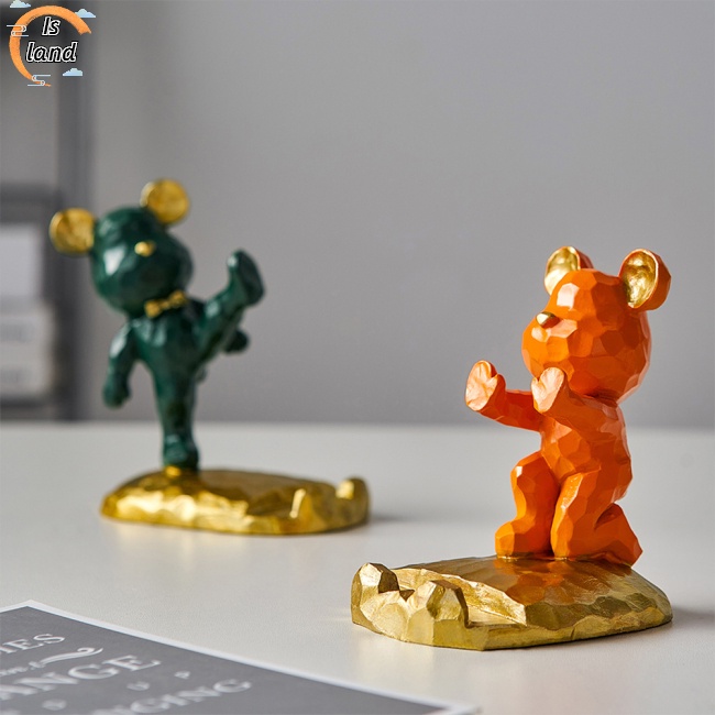 Giá Đỡ Điện Thoại/Máy Tính Bảng Hình Chú Gấu Dễ Thương Dùng Trang Trí