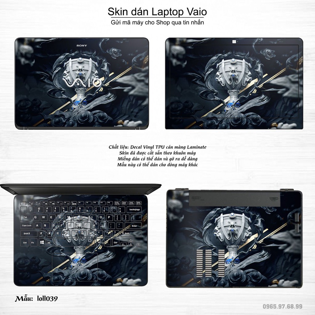 Skin dán Laptop Sony Vaio in hình Liên Minh Huyền Thoại _nhiều mẫu 5 (inbox mã máy cho Shop)