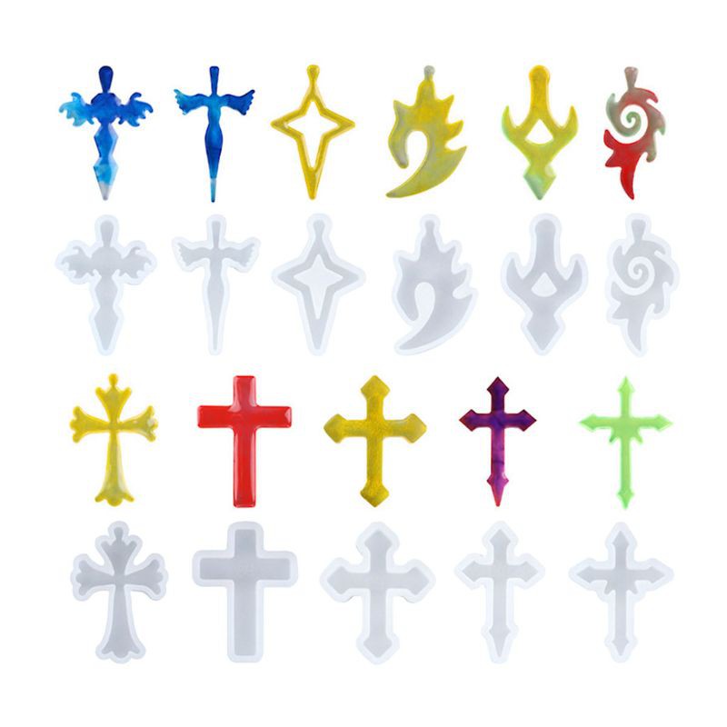 Bộ 10 khuôn silicon tự làm trang sức kiểu dáng tiện lợi