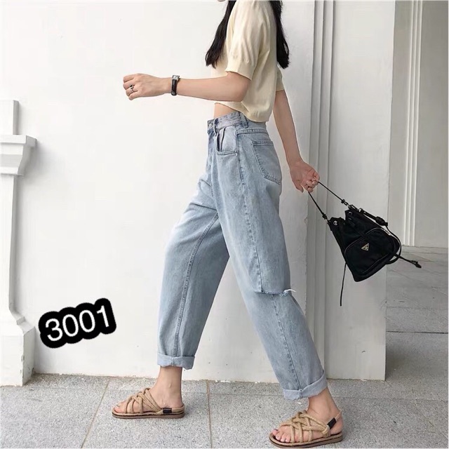 ⚡️Quần Baggy Jeans Rách Bên - 3001
