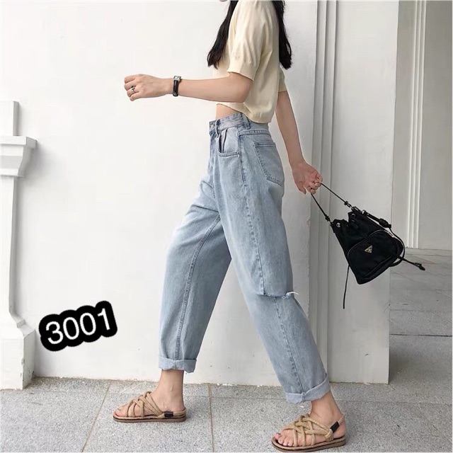 ⚡️Quần Baggy Jeans Rách Bên - 3001 | BigBuy360 - bigbuy360.vn