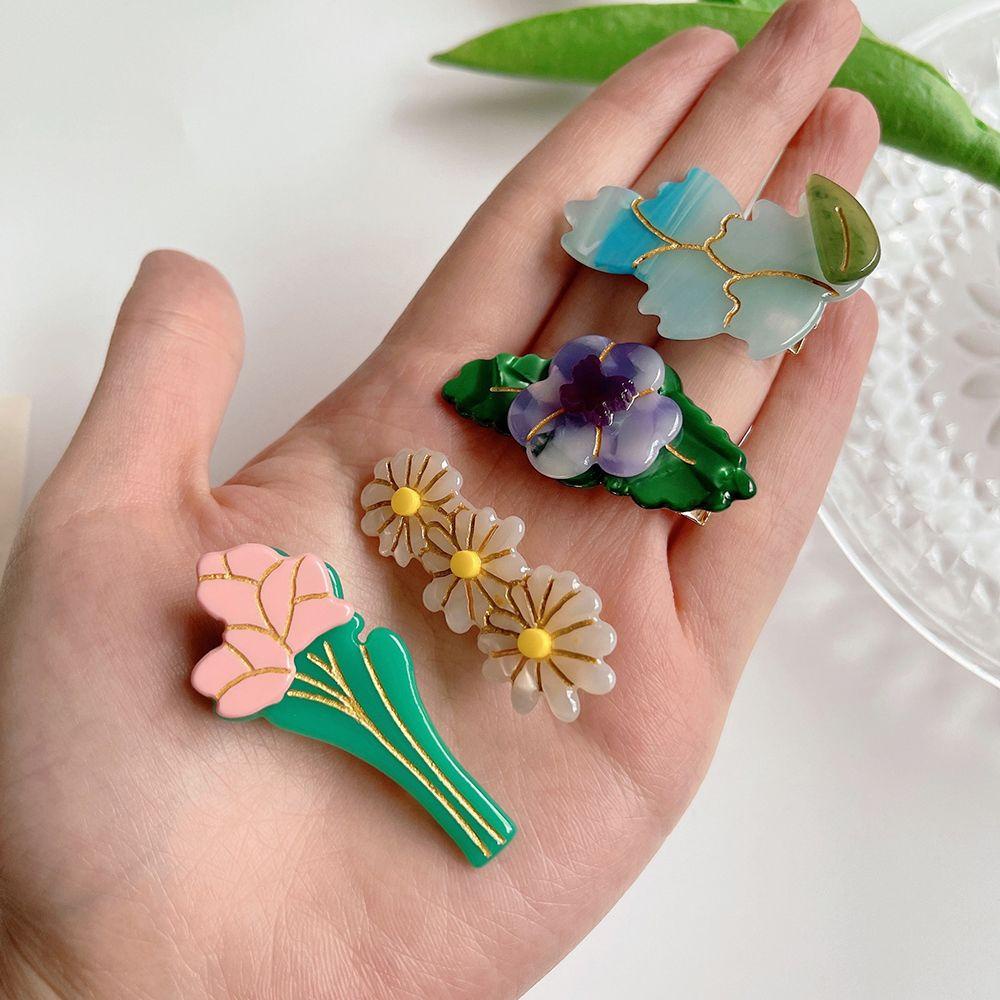 LILYES Kẹp Tóc Hình Hoa Tulip Dễ Thương Cho Nữ