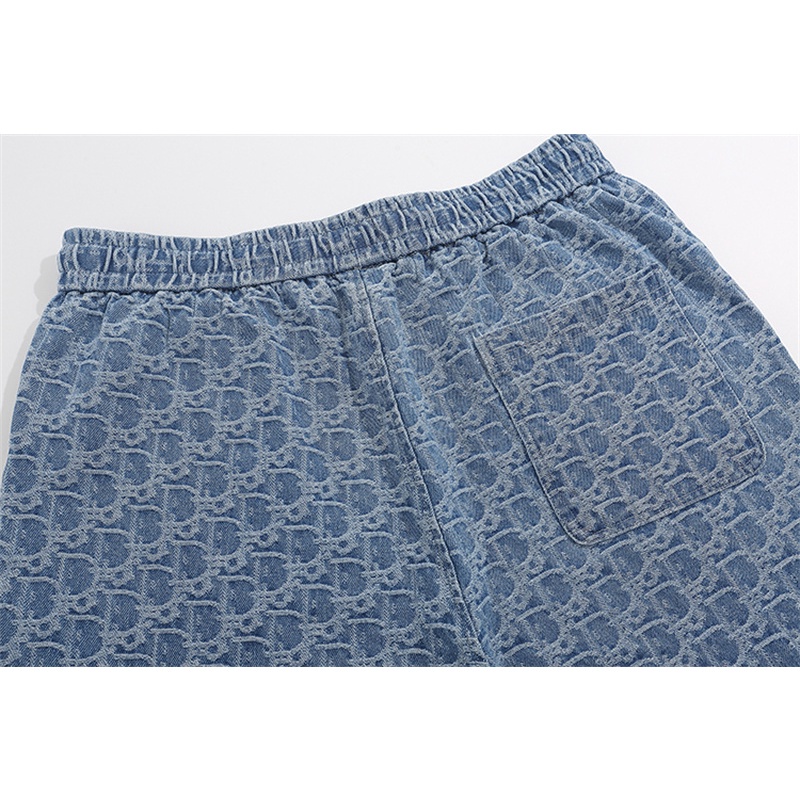 Quần short Denim Thể Thao Lưng Co Giãn Thời Trang Unisex