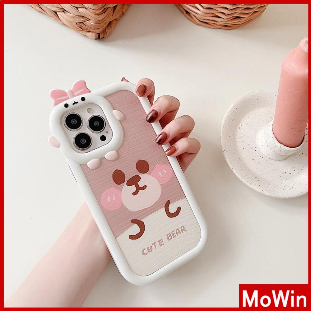 Ốp điện thoại silicon mềm mịn túi khí in gấu thích hợp cho iPhone 11 Pro Max 13 Pro Max 12 Pro Max 7Plus xr XS Max