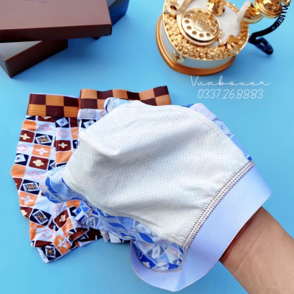 Quần Lót Nam Boxer LOUISVUTON Quần Sịp Nam Thun Lạnh Kháng Khuẩn Nhanh Khô Siêu Co Dãn Độ Bền Cao LV-TL1