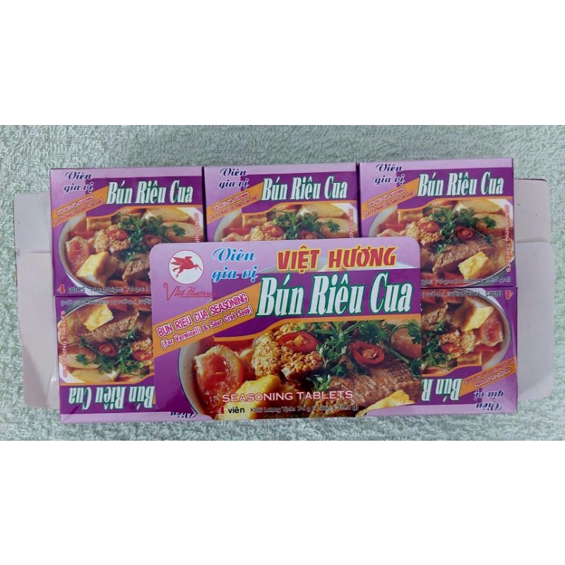 1 lốc bún riêu việt hương 74g(12 hộp)