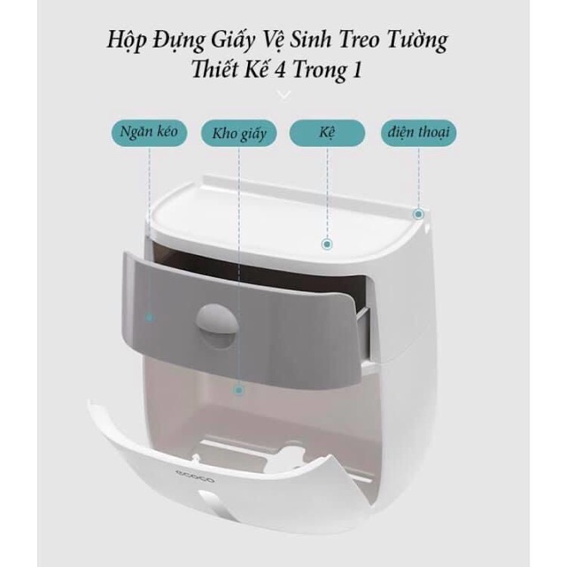 Hộp đựng giấy vệ sinh Ecoco | BigBuy360 - bigbuy360.vn