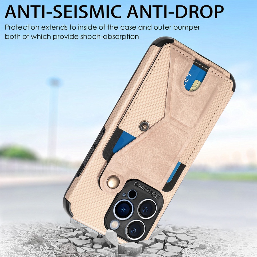 Ốp Điện Thoại Da PU Tích Hợp Ví Và Giá Đỡ Có Ngăn Đựng Thẻ Cho iPhone 13 Pro Max 13 Mini 12 Pro