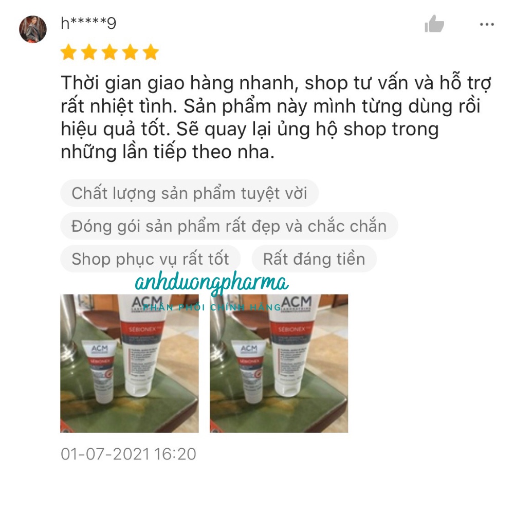 Kem dưỡng dành cho da mụn từ trung bình - nặng ACM Sebionex Trio Cream 40ml