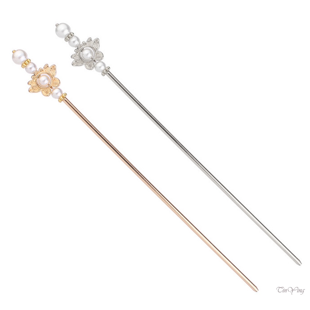 GETNOIVAS Trâm cài tóc hình hoa phong cách Trung Hoa cổ điển dành cho nữ