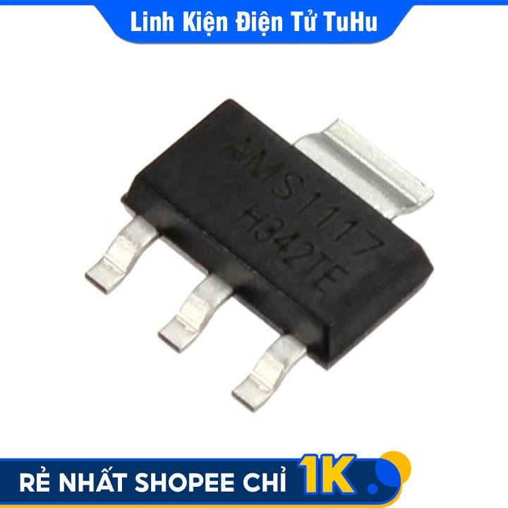 IC Nguồn AMS1117 SOT223 Chân Dán Nhiều Giá Trị Điện Áp