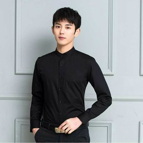 Xả hàng lỗ vốn lấy đánh giá 5 sao cho sản phẩm áo sơ mi cổ tàu cao cấp của IKEMEN chất vải mềm mại,thoáng mát