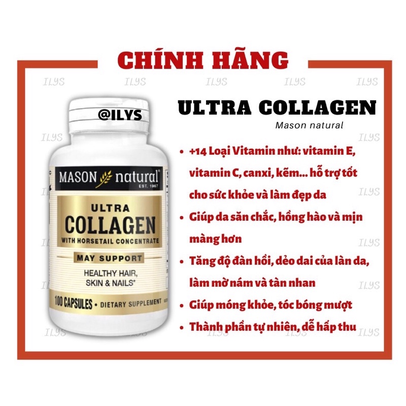 Viên uống đẹp da Ultra Collagen Mason Natural