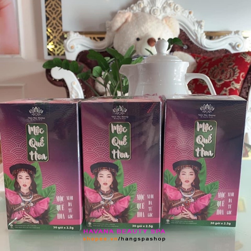 Mộc Quế Hoa Bách Y Sâm Dạng Cốm Hộp 30 gói x 2.5g (Mẫu Mới) - Thanh Nhiệt Giảm Mụn