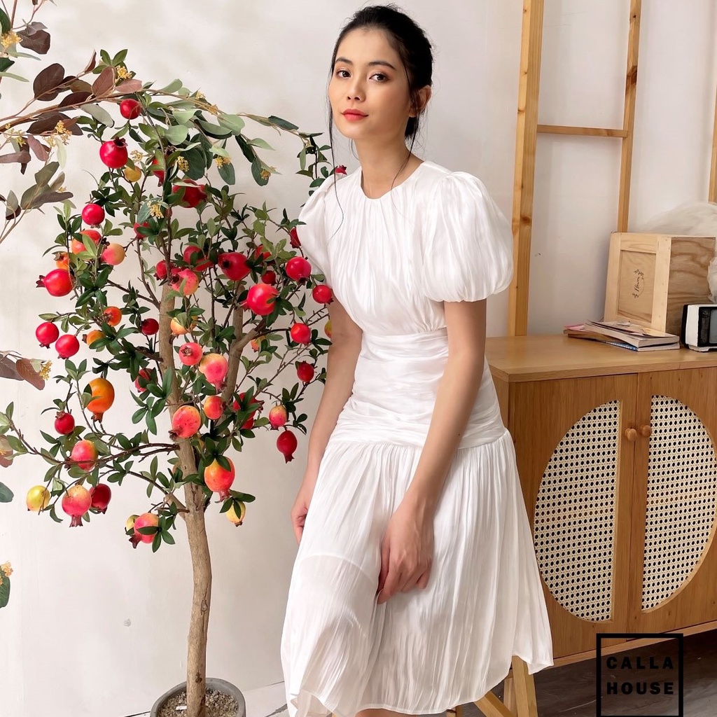 Đầm dự tiệc tay phồng Callene (L1344)