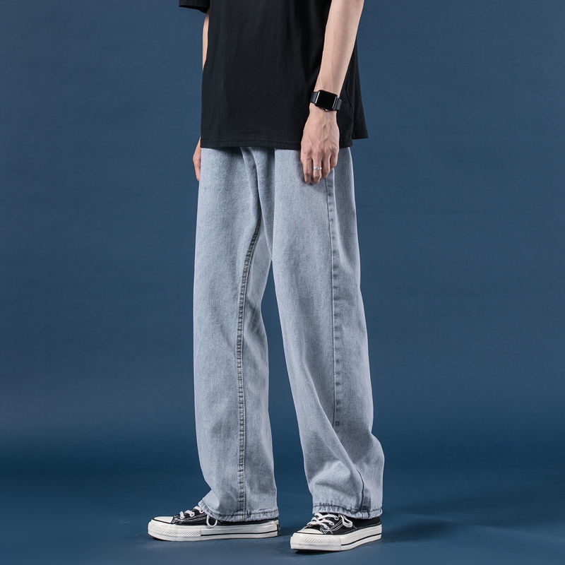 Fashion Trendy Wide-Legged Jeans For Men D.0101