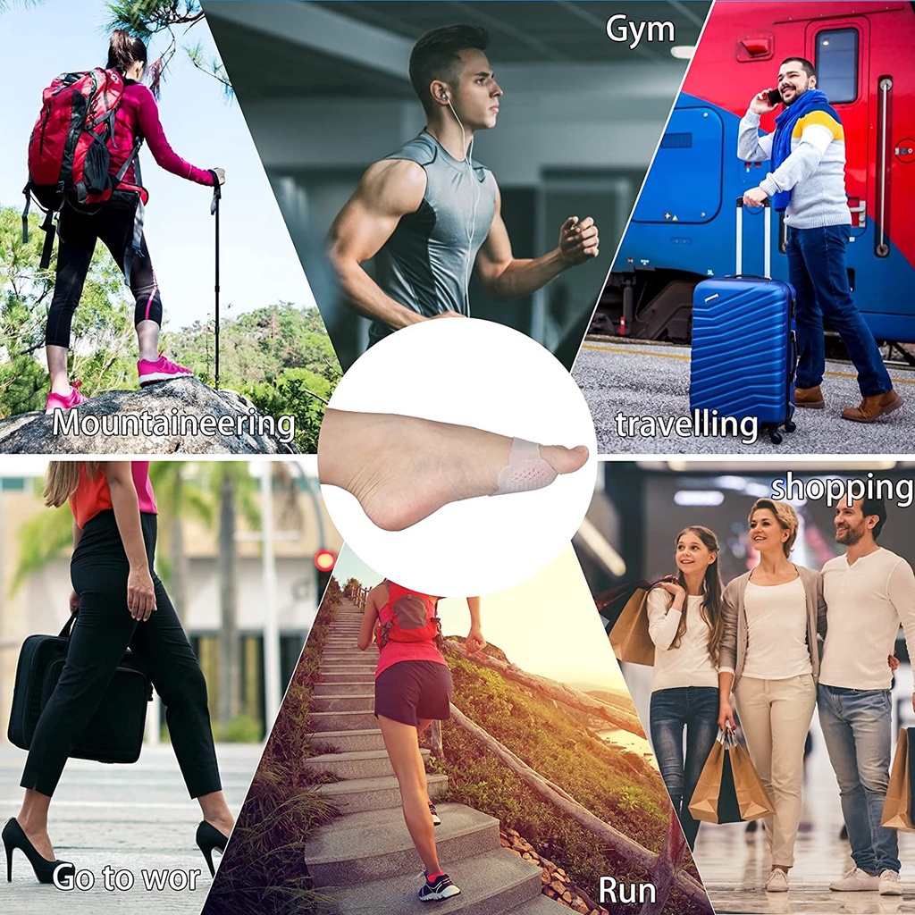 Miếng Đệm Lót Giày Tổ Ong Trong Suốt Thoáng Khí Giảm Đau