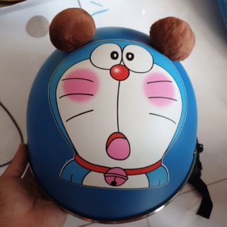 Nón bảo hiểm pikachu đoremon dễ thương