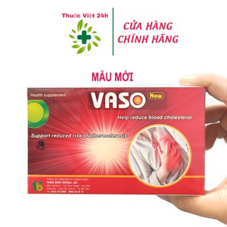[Mới] Viên Uống Vaso New - Giúp Tim Mạch Khỏe Mạnh, Giảm Nguy Cơ Nhồi Máu Cơ Tim - vasonew thuocviet24h