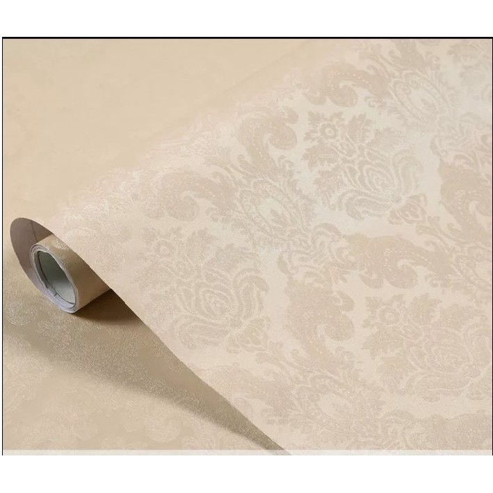 1M x 45cm Giấy dán tường có sẵn keo châu âu hoa văn nổi dày