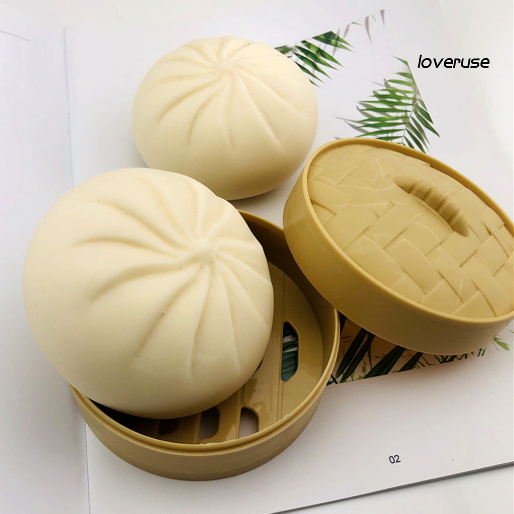 Đồ Chơi Bóp Giúp Giảm Căng Thẳng Hình Bánh Bao Dễ Thương