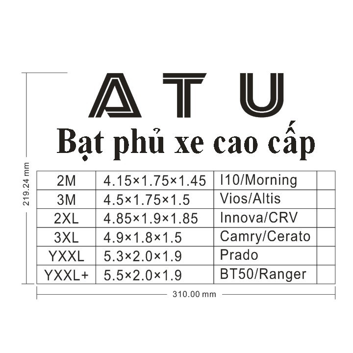 Bạt phủ ô tô vải Dù cao cấp chống xước, chống nắng, chống cháy cho ô tô