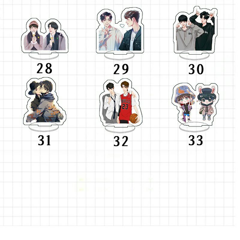 Standee mini Bác Quân Nhất Tiêu tượng trang trí BJYX mô hình Vương Nhất Bác Tiêu Chiến V06