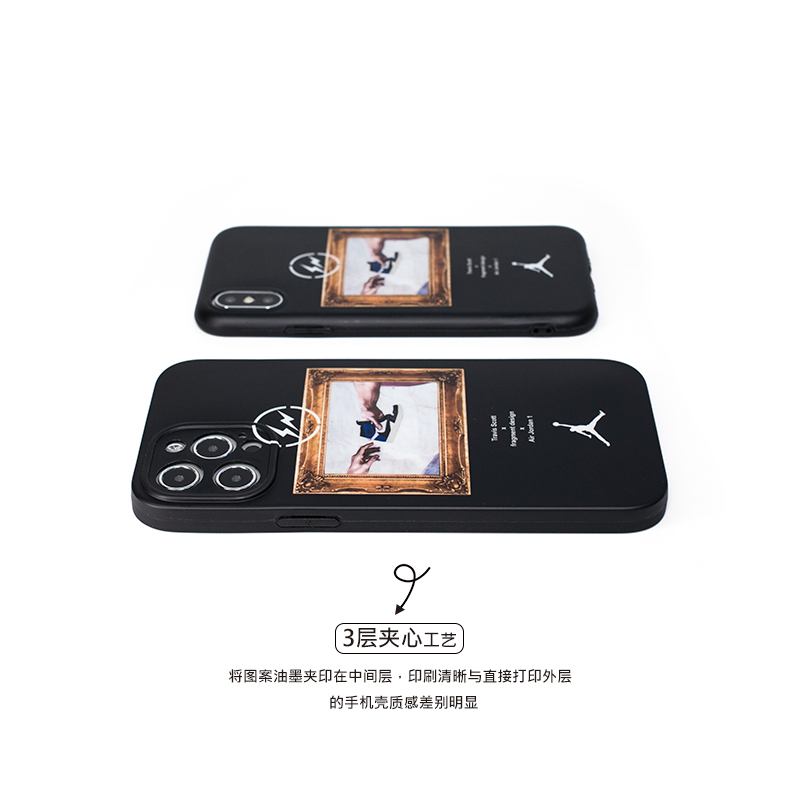 Ốp điện thoại nhựa mềm in logo AJ phong cách cặp đôi cho iPhone12 mini 11 PRO MAX 7/8plus SE2020 X/XS XR XSMAX | BigBuy360 - bigbuy360.vn