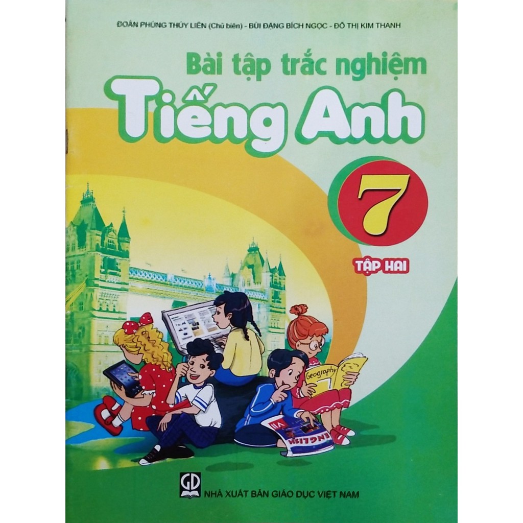 Sách - bài tập trắc nghiệm tiếng anh lớp 7 tập 1,2