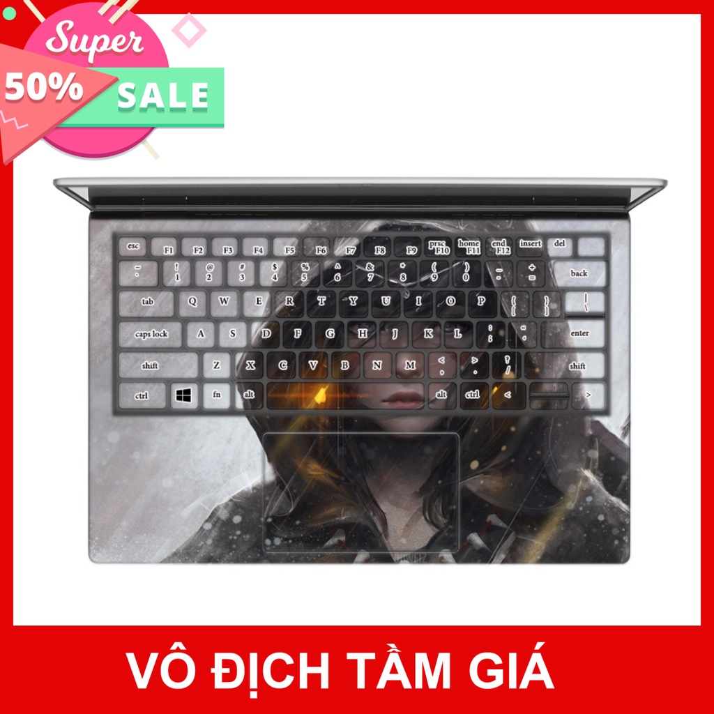 Skin Laptop In Hình Maiden Dành Cho Các Dòng Máy Dell Hp Asus Msi Acer Lenovo Macbook Theo Yêu Cầu