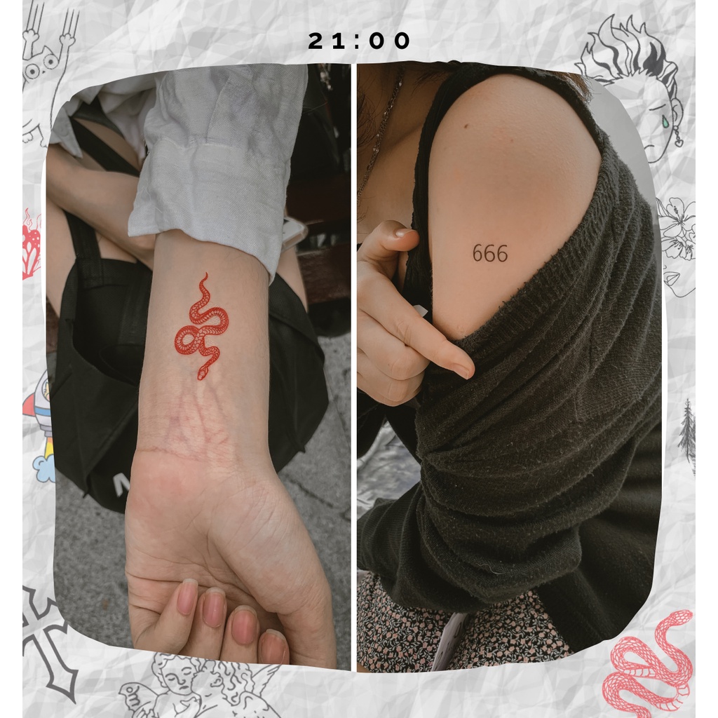 👀 Hình Xăm Đặc Biệt Giữ Lâu & Chống Nước 100% - Nhiều Chủ Đề Đa Dạng ⚡️