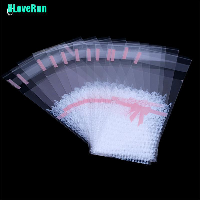 Set 100 Túi Nhựa Mini Tự Dính Dùng Để Đựng Bánh Quy Tiện Lợi